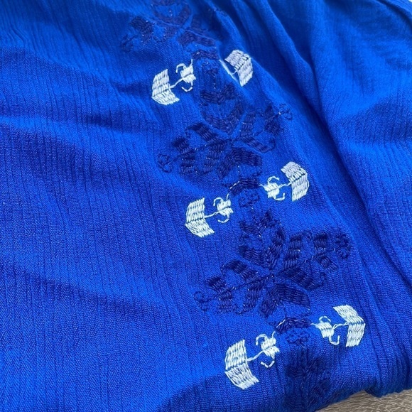 Hazel Long Sleeve Boho Cold Shoulder Embroidered Blouse l SIZE M - Picture 5 of 5